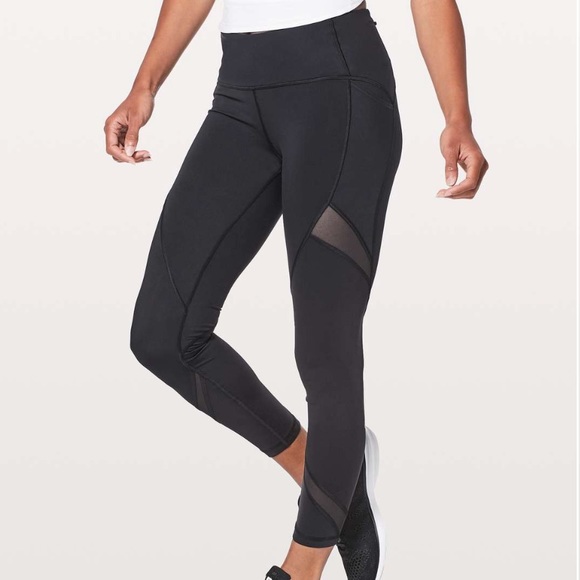 lululemon athletica Pants - Lululemon On Pace 7/8 Tight Mesh Inserts NWT